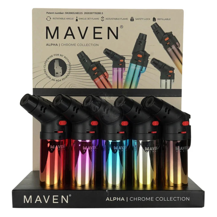 Maven - Alpha+ Chrome Torch Lighter